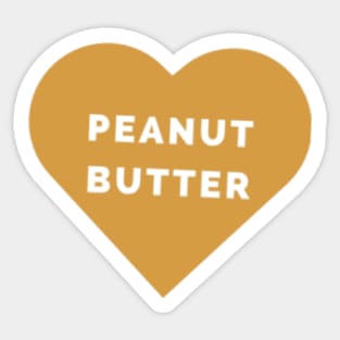 I Love Peanut Butter Sticker